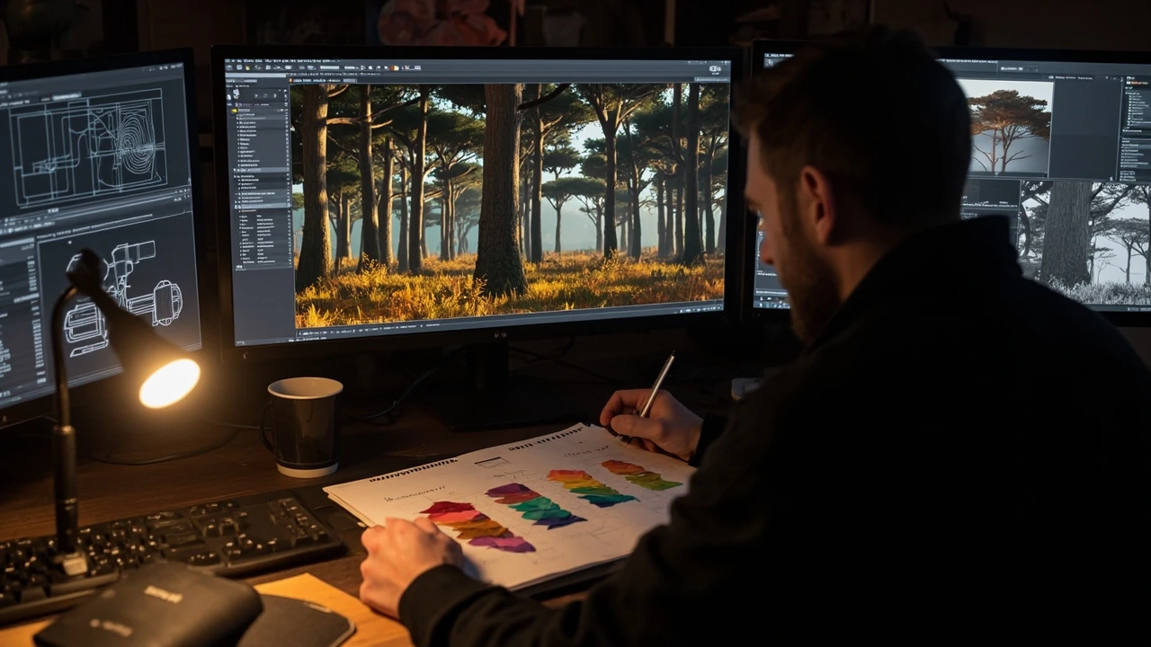 Woody plants gag: a GameDev primer on a leaf-shedding design trope
