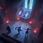 Vampire Crawlers evolutions system in a roguelite run