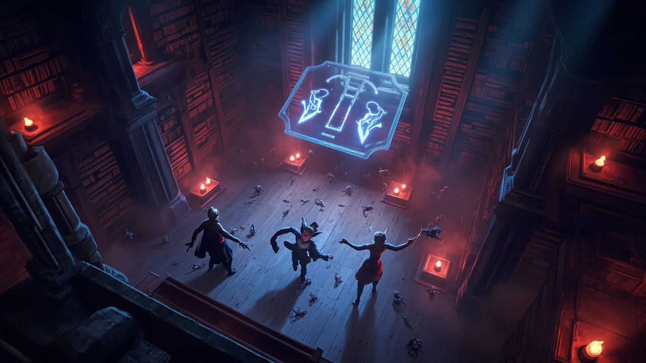 Vampire Crawlers evolutions system in a roguelite run